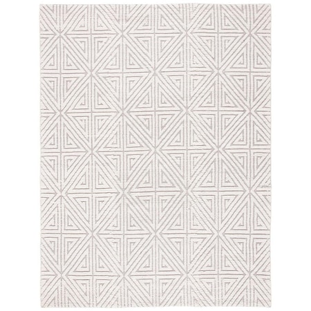 Safavieh 8 x 10 ft. Natural Fiber Hand Woven Rectanglar Rug Grey & Ivory NF556F-8